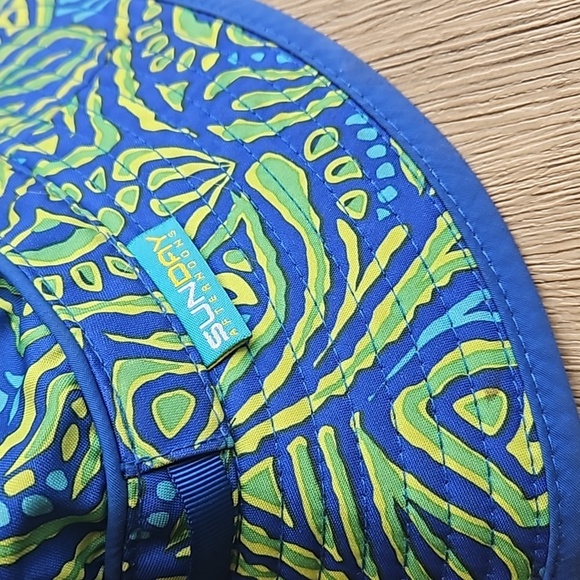 Sunday Afternoons Blue Green Kids Fun Bucket Hat S / 6-24M - Picture 3 of 6